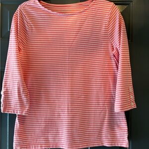 Appleseeds ballet neck striped top